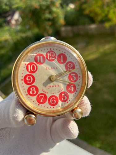 Vtg slava alarm clock - alarm,