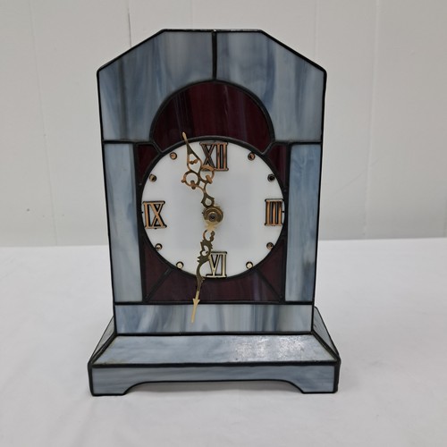 Vintage blue red stained - &,